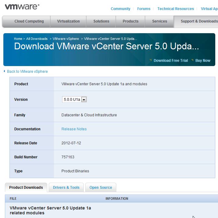 vmware vcenter 5.0 download